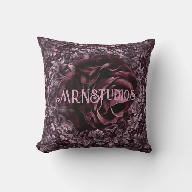 Coussin Rose Mandala (Recto)
