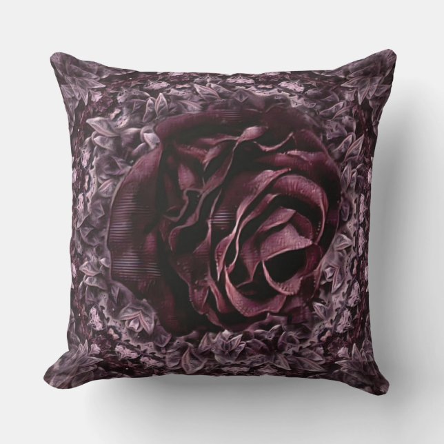 Coussin Rose Mandala  (Recto)