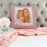 Coussin Rose moderne | Photo | Cadeau Cousins<br><div class="desc">Rose moderne | Photo | Cadeau Cousins</div>
