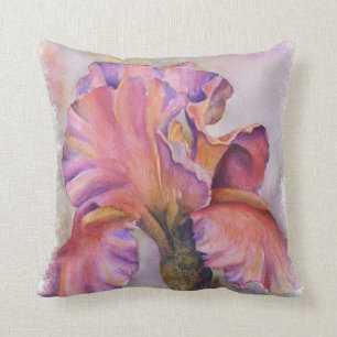 COUSSIN ROSE MULTICOLORE DE LANCER D'IRIS