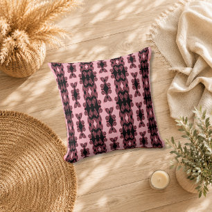 Coussin Rose Noir