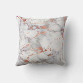 Coussin Rose or et Marbre blanc Monogramme initial (Verso)