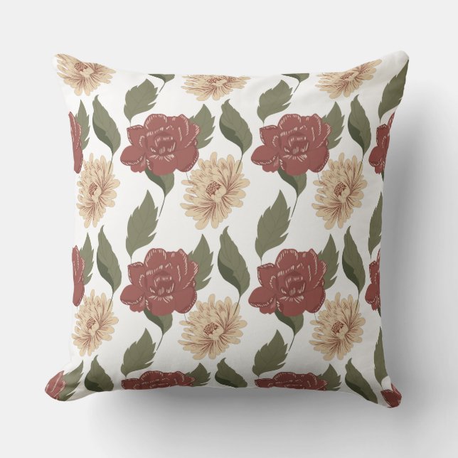 Coussin rose or Floral (Recto)