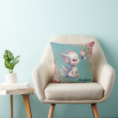 Coussin Rose or Floral Dragon Butterfly Girl Cadeau (Chaise)
