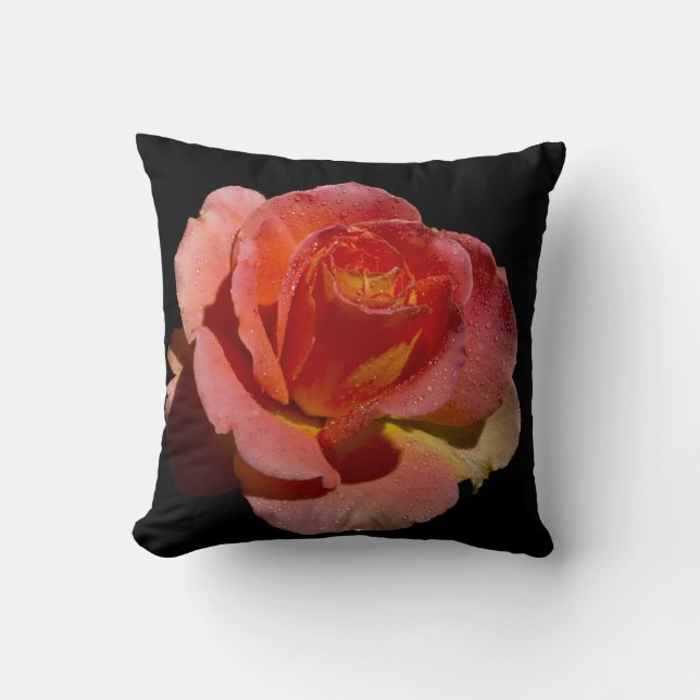 Coussin Rose orange (Recto)