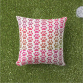Coussin Rose Pailleté Violet Ombre Paillettes Empreintes d (Herbe)