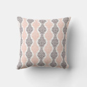 Coussin Rose Pâle et Gris (Verso)