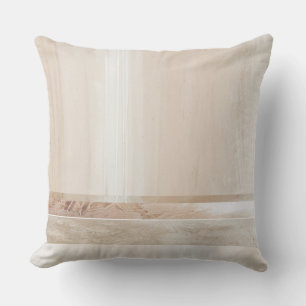 Coussin Rose Pâle Géométrique Abstrait Neutre