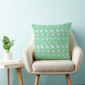 COUSSIN ROSE PASTEL BLEU VERT BLANC ÉTOILES ET RAYURES (Chaise)