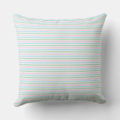 COUSSIN ROSE PASTEL BLEU VERT BLANC ÉTOILES ET RAYURES (Verso)