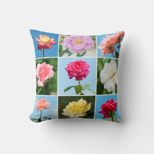 Coussin Rose photos modèle encadré