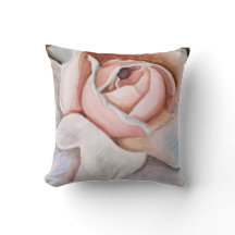 Rose rose douce en aquarelle par Jodi Mahaffey