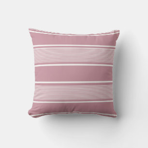 Coussin Rose rose et blanc sombres
