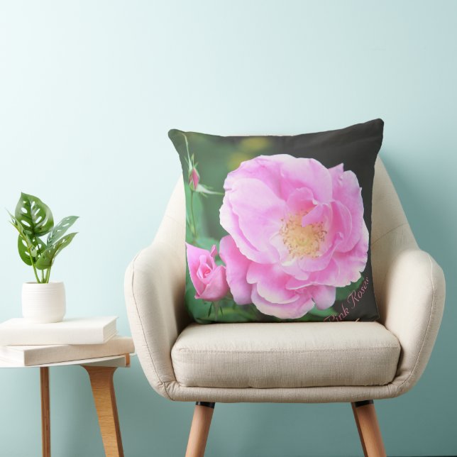 Coussin Rose rose florale (Chaise)