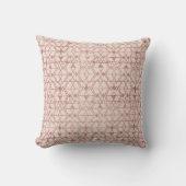Coussin Rose Rose Parties scintillant or Triangle Tribal G (Recto)