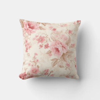 Coussin Rose rose poussiéreux