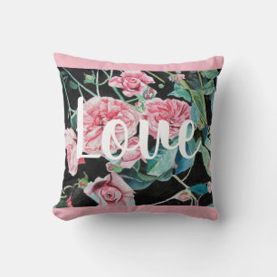 Coussin Rose rose Retro Roses Amour Décor