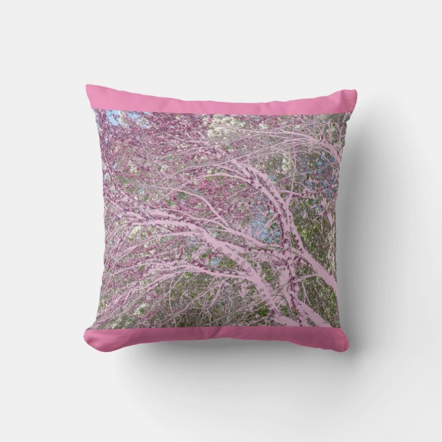 Coussin rose rouge de l'est (Recto)