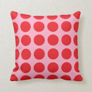 Coussin Rose rouge de pois