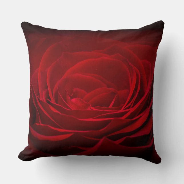 Coussin Rose rouge profonde (Recto)