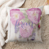 Coussin Rose sauvage & Lavande Mariage de fleurs d'été pou (Couverture)