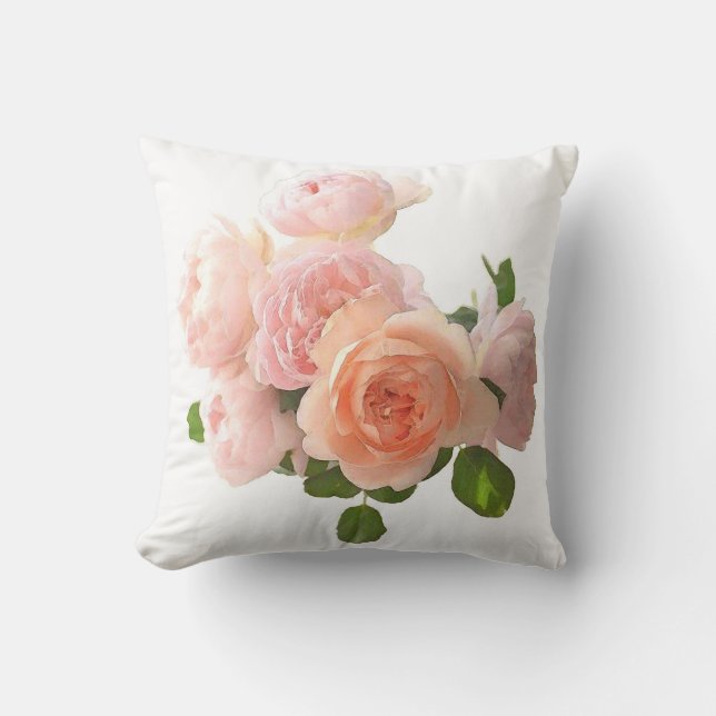 Coussin Rose tendance Personnalisé Moderne Élégant Modèle (Recto)
