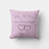 Coussin Rose tendre Souvenir (Recto)