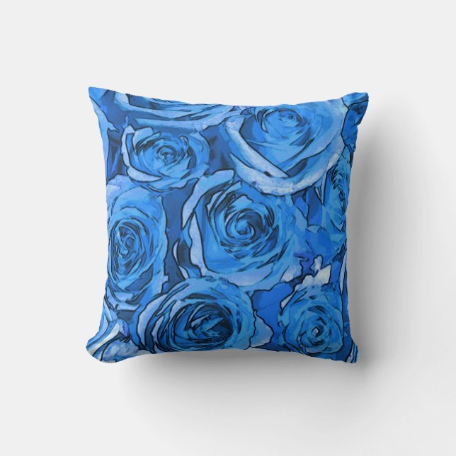 Coussin Rose turquoise (Recto)