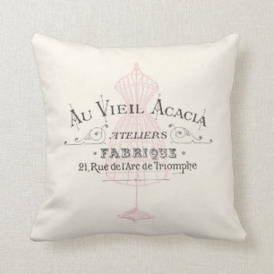 Coussin Rose vintage de Fabrique Fleura de Français