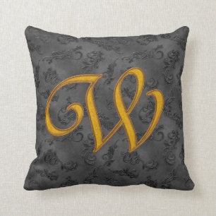 Coussin Rose Vintage or W