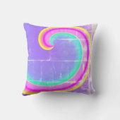 Coussin Rose Violet Curl Magic Rainbow Wave (Verso)