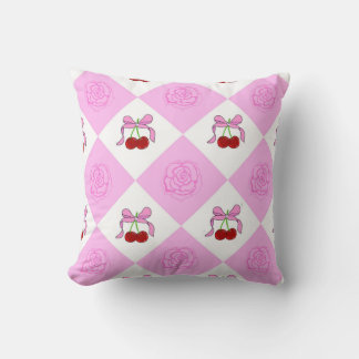 Coussin Roses and cherry