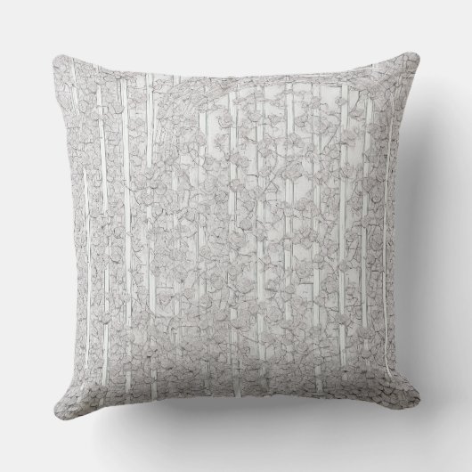 Coussin Roses blanches E (Verso)