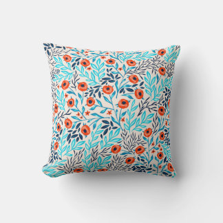 Coussin Roses colorés Abstraits : Floral Vintage