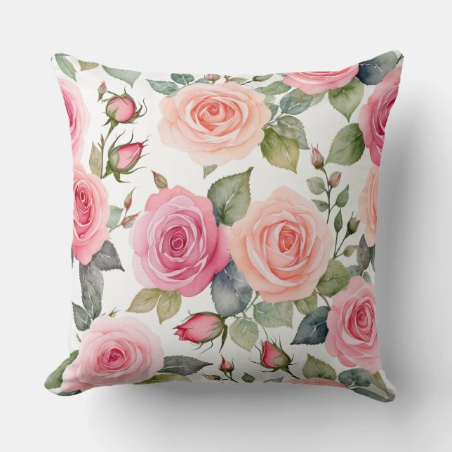 Coussin Roses défraîchis (Recto)