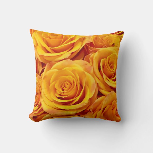 Coussin Roses d'or jaunes (Recto)