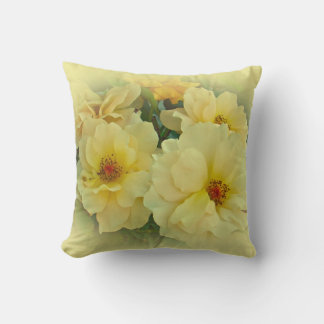 Coussin Roses jaunes