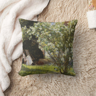 Coussin Roses. Marie Krøyer seated in the deckchair