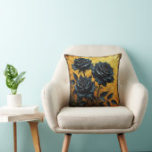 Coussin Roses noires (Chaise)