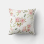 Coussin Roses rose personnalisées (Verso)