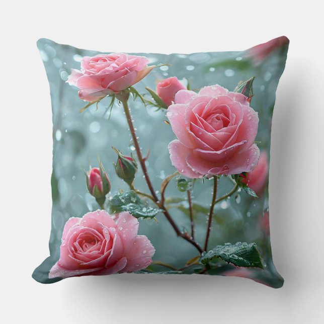 Coussin Roses roses (Recto)
