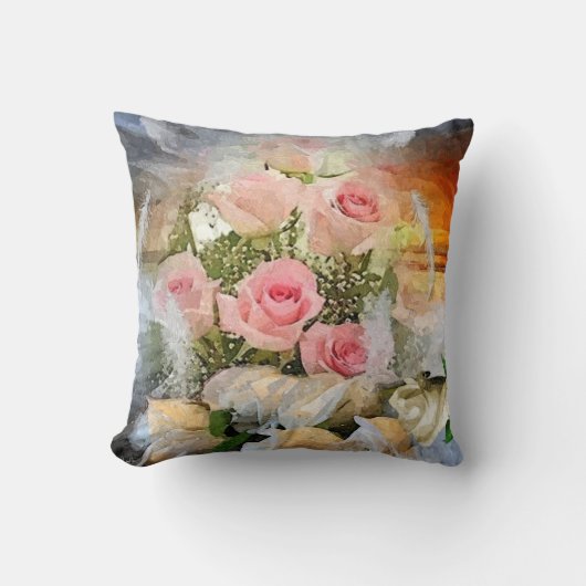 Coussin Roses roses (Recto)