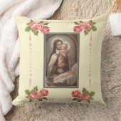 Coussin Roses roses de Jésus Manger de bébé de St Therese (Couverture)