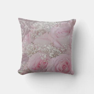 Coussin Roses roses douces et souffle du bébé