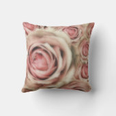 Coussin Roses roses élégantes florales rustiques chic de f (Verso)