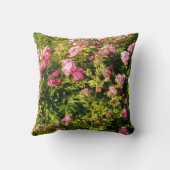 Coussin Roses roses en fleurs  (Verso)