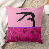 Coussin Roses roses Gymnastique Tumbling (Couverture)