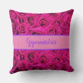 Coussin Roses roses Gymnastique Tumbling (Verso)
