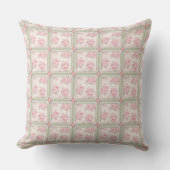 Coussin Roses Roses Patchwork Rose Vintage (Recto)