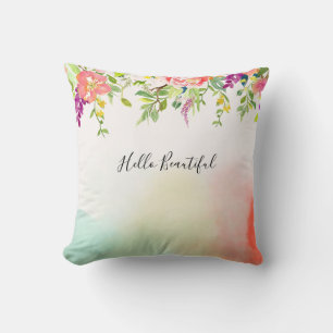 Coussin Roses roses rose teint colorant Floral